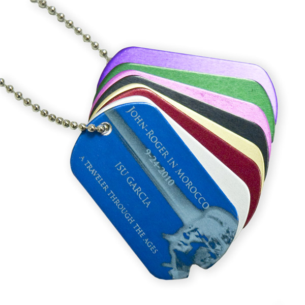 Engraved Dog Tags Badge Boss